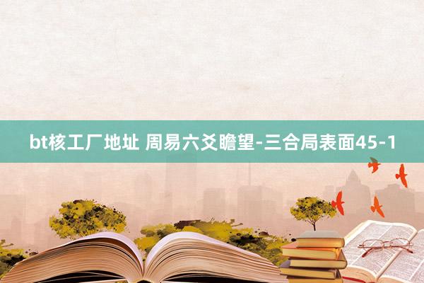 bt核工厂地址 周易六爻瞻望-三合局表面45-1