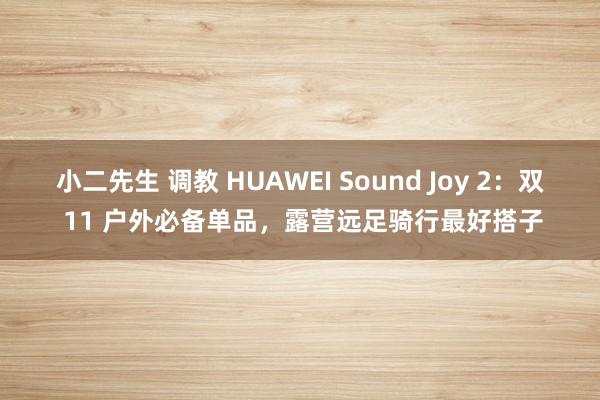小二先生 调教 HUAWEI Sound Joy 2：双 11 户外必备单品，露营远足骑行最好搭子