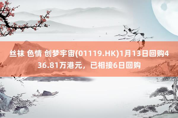 丝袜 色情 创梦宇宙(01119.HK)1月13日回购436.81万港元，已相接6日回购