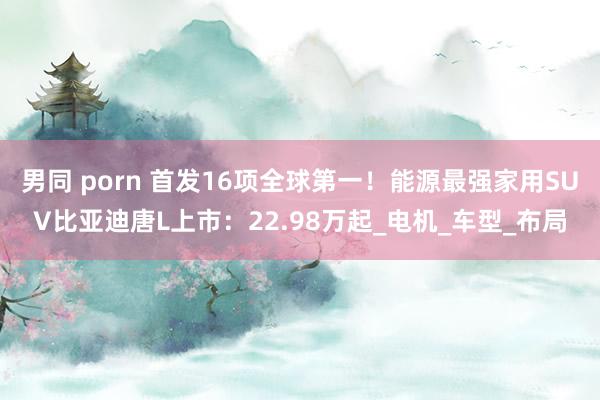 男同 porn 首发16项全球第一！能源最强家用SUV比亚迪唐L上市：22.98万起_电机_车型_布局