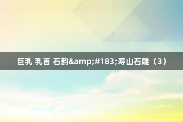 巨乳 乳首 石韵&#183;寿山石雕（3）