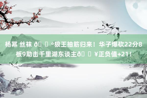 杨幂 丝袜 🐺狼王抽筋归来！华子爆砍22分8板9助击千里湖东谈主🔥正负值+21！