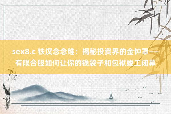 sex8.c 铁汉念念维：揭秘投资界的金钟罩——有限合股如何让你的钱袋子和包袱竣工闭幕