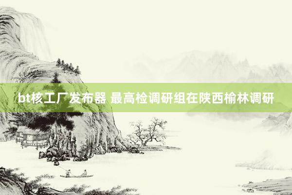 bt核工厂发布器 最高检调研组在陕西榆林调研